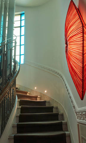 The Excelsior Hotel decorated staircase