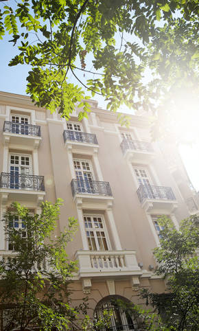 The Excelsior Hotel exterior view of the balconies