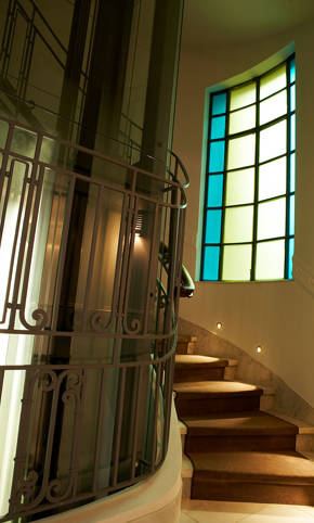 The Excelsior Hotel interior staircase